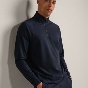 Rhone DreamState 1/4 Zip Pullover Navy Blue Mens Large 102421 Activewear